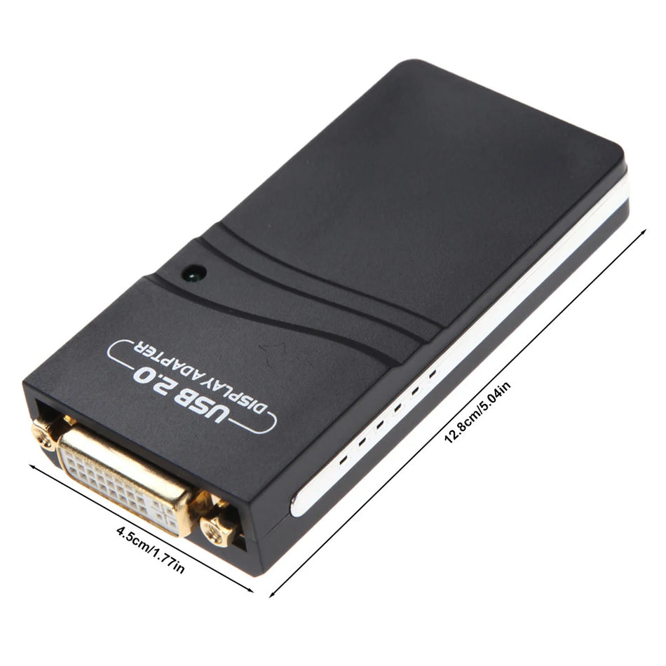 USB 2.0 to DVI-I Multi-Display Adapter with HDMI & VGA Output