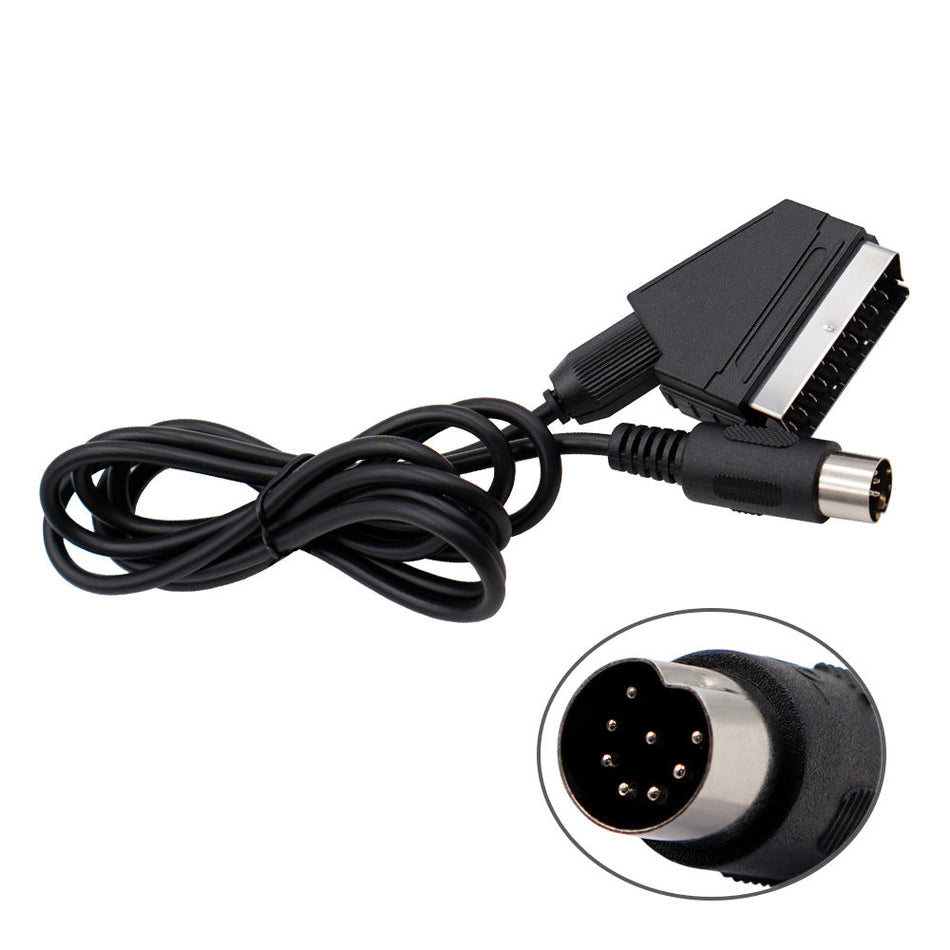 1.8m Sega Master System MK1 & Mega Drive MK1 to RGB SCART AV Cable – Retro Gaming Cable