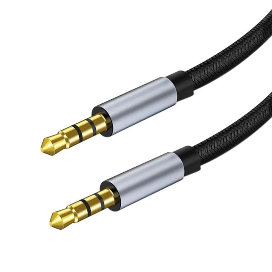 3.5mm Stereo AUX Cable (Male to Male) – Braided Nylon