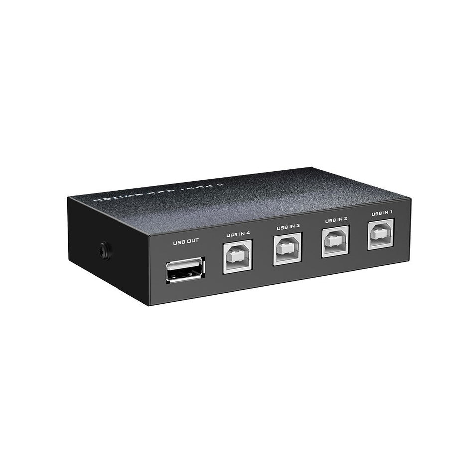 4-Port USB 2.0 Sharing Switch (1x Device to 4x PCs)