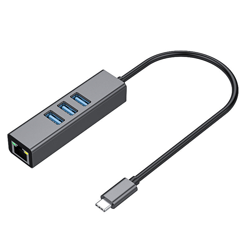 USB 3.1 Type-C 3-Port Hub with Gigabit Ethernet Adapter