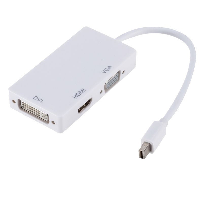 15cm 3-in-1 Mini DisplayPort to VGA / DVI / HDMI Adapter