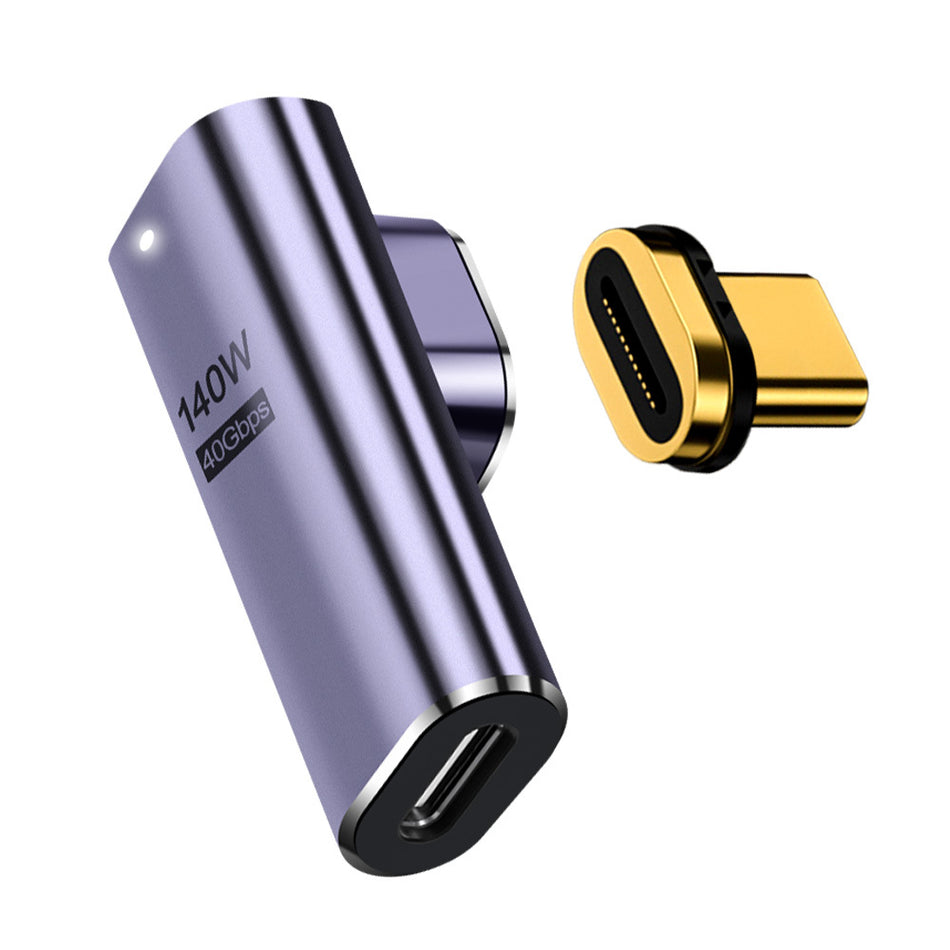 USB4 Magnetic Breakaway Adapter – 90° Angled (8K @ 60Hz, 140W PD, 40Gbps Data)