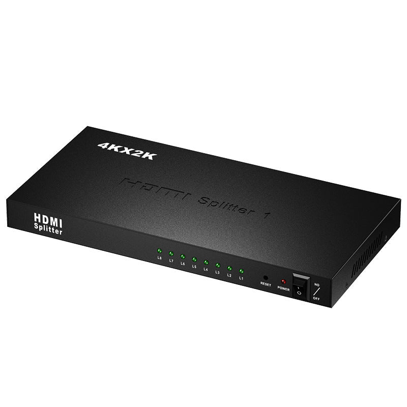 4K/60Hz HDMI Splitter, Supports Audio & Video Distribution (1x8 HDMI 2.0 Splitter)