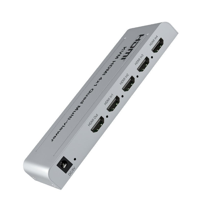 4-Port HDMI Quad Multi-Viewer & KVM Switch with 4K @ 30Hz Support