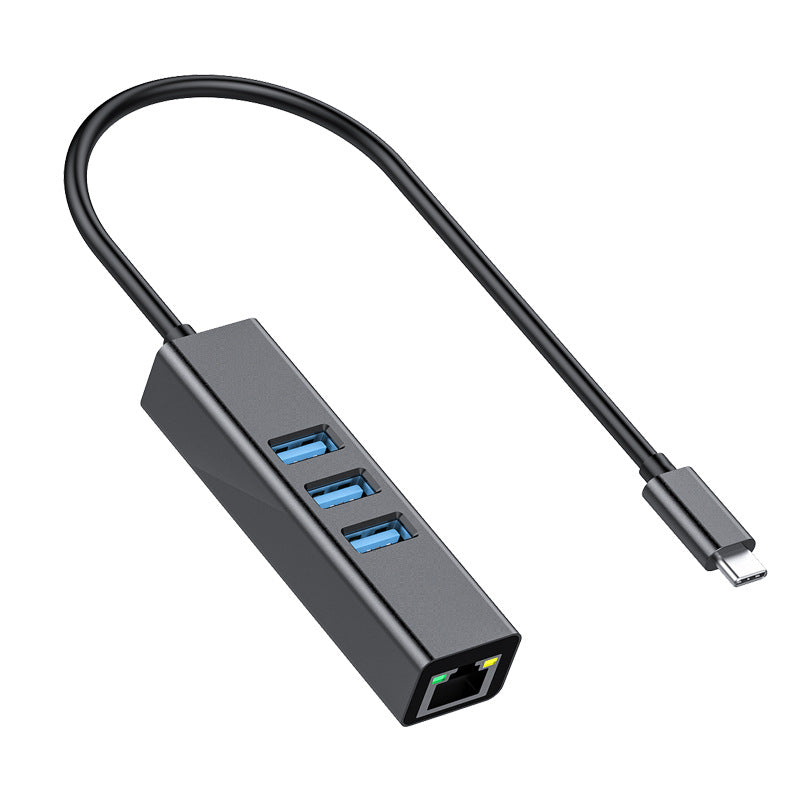 USB 3.1 Type-C 3-Port Hub with Gigabit Ethernet Adapter