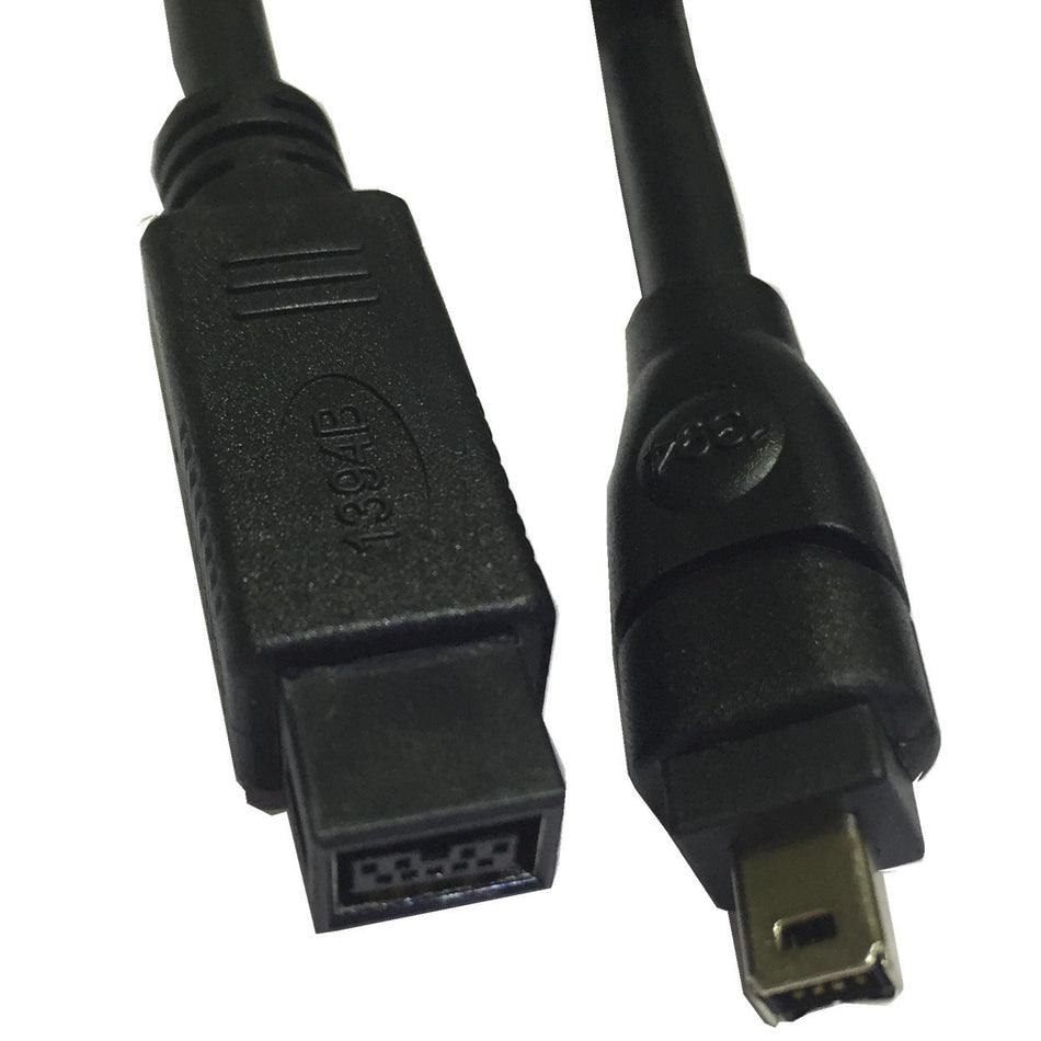 1.8m IEEE 1394 FireWire Compatible Cable 9-Pin to 4-Pin (800 to 400)