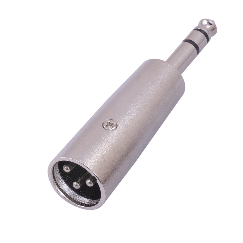 6.35mm TRS to XLR Male Stereo Adapter (1/4 Inch)