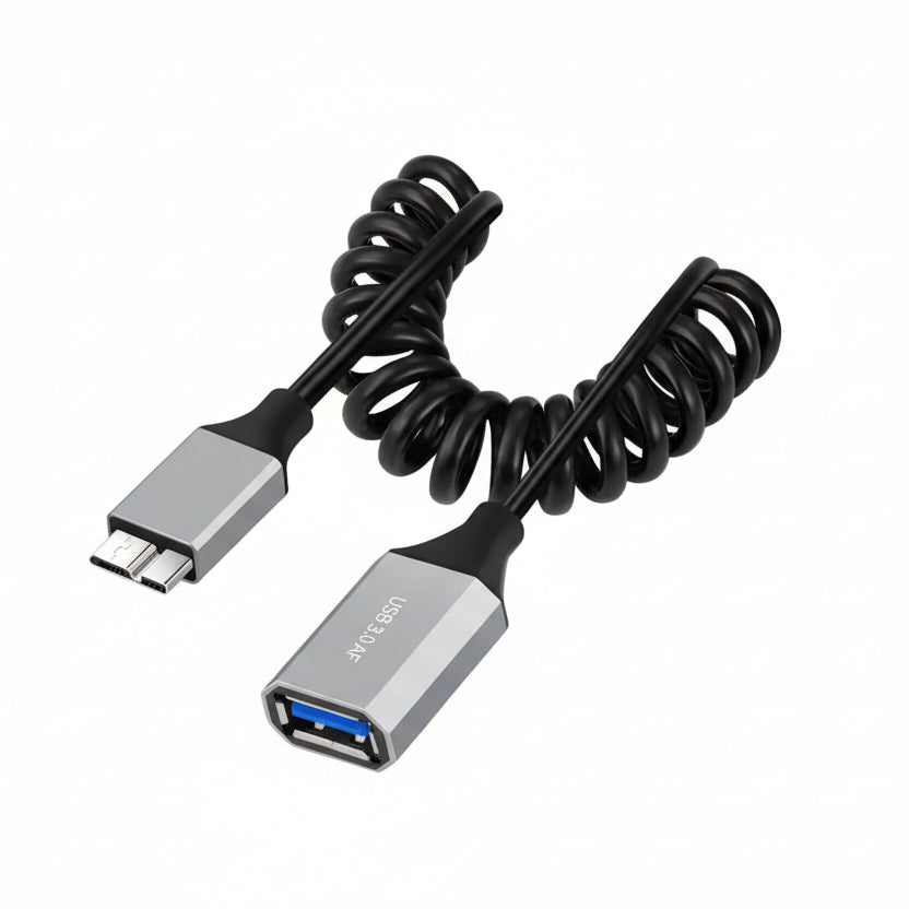 USB 3.0 Micro-B OTG Cable (Male to Female)
