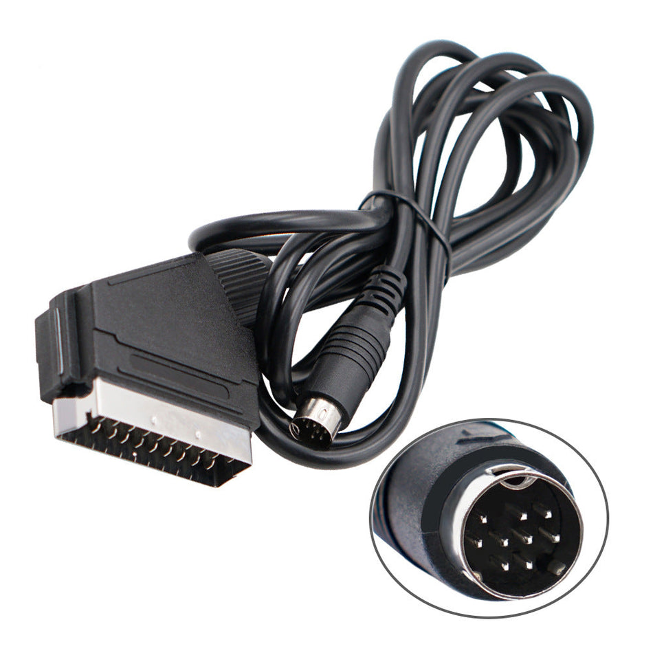 1.8m Sega Mega Drive 2 / Genesis 2 & 3 to RGB SCART AV Cable – Retro Gaming Cable