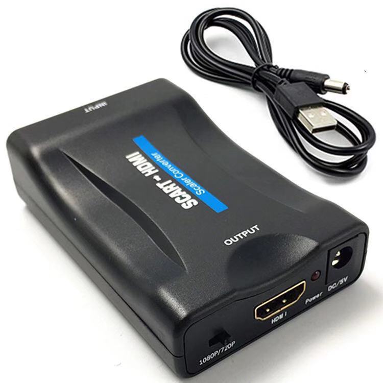 1080p Upscaler SCART to HDMI Converter (USB Powered)