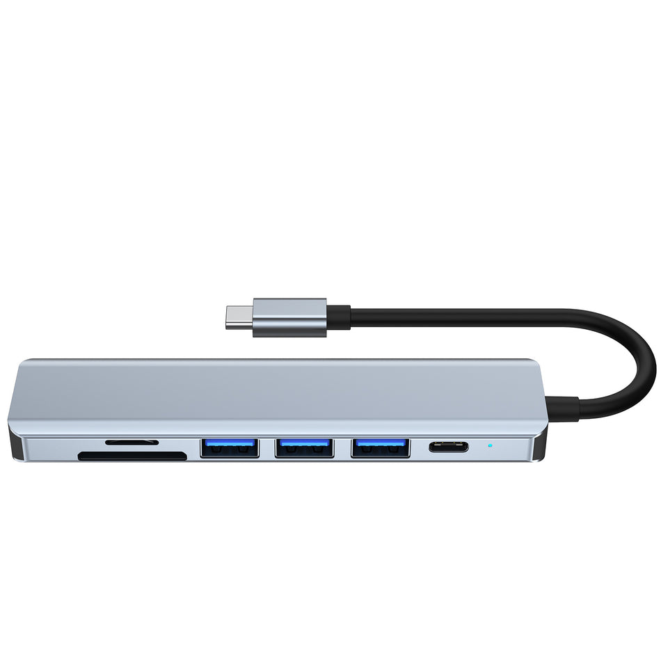 7-in-1 USB-C Hub with 87W PD, 4K HDMI, 3x USB 3.0 & Card Reader