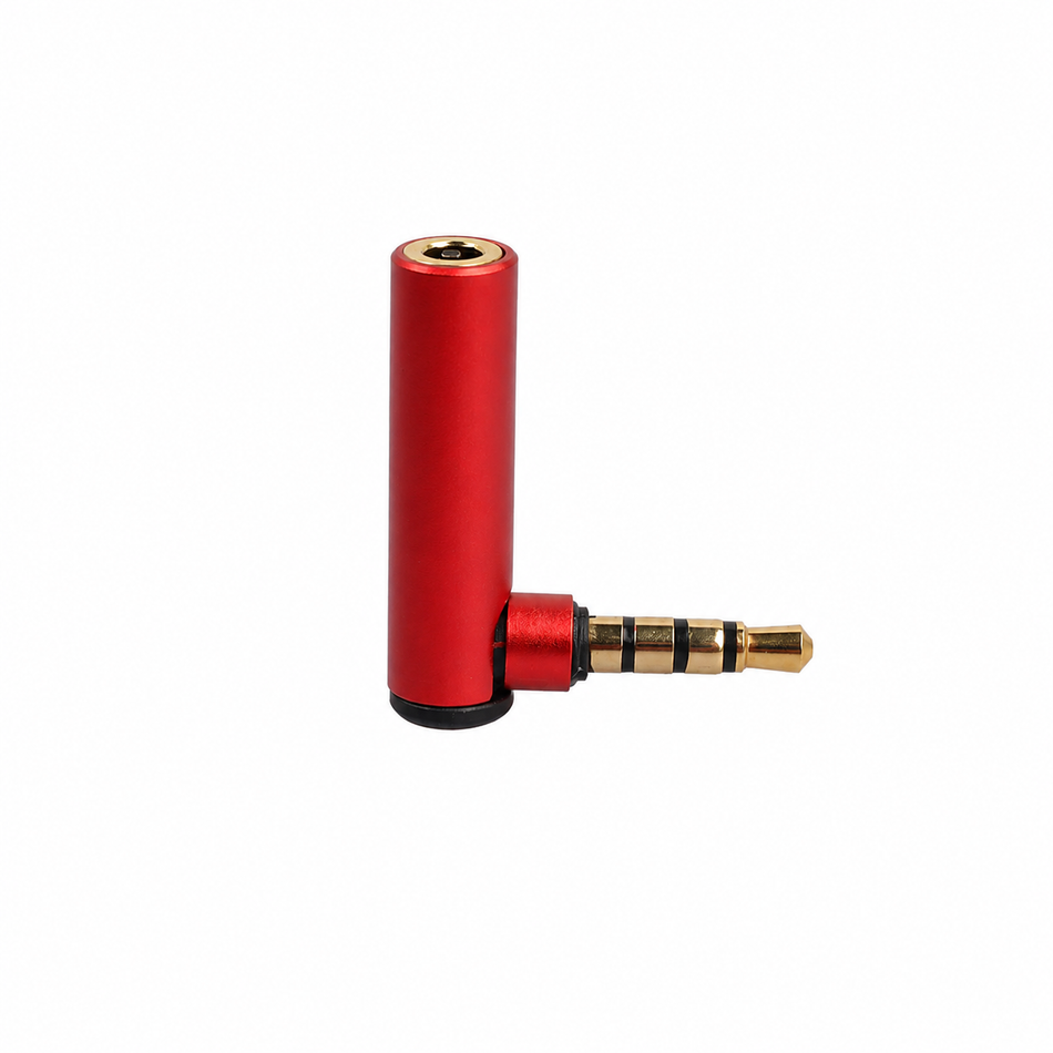 3.5mm Right-Angle TRRS Bi-Directional Adapter – CTIA to OMTP Converter