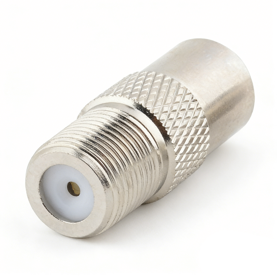 F-Type Female to PAL Male TV Antenna Adapter