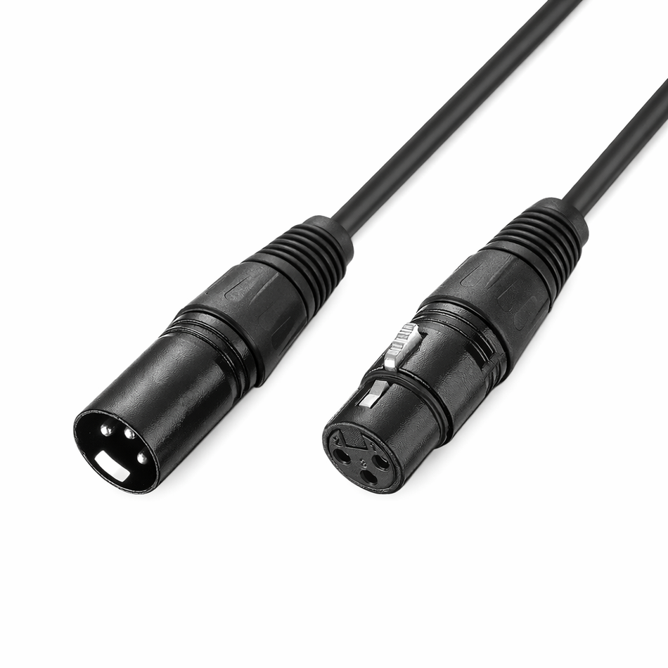 Dual Shielded Balanced XLR Male to Female Microphone Cable