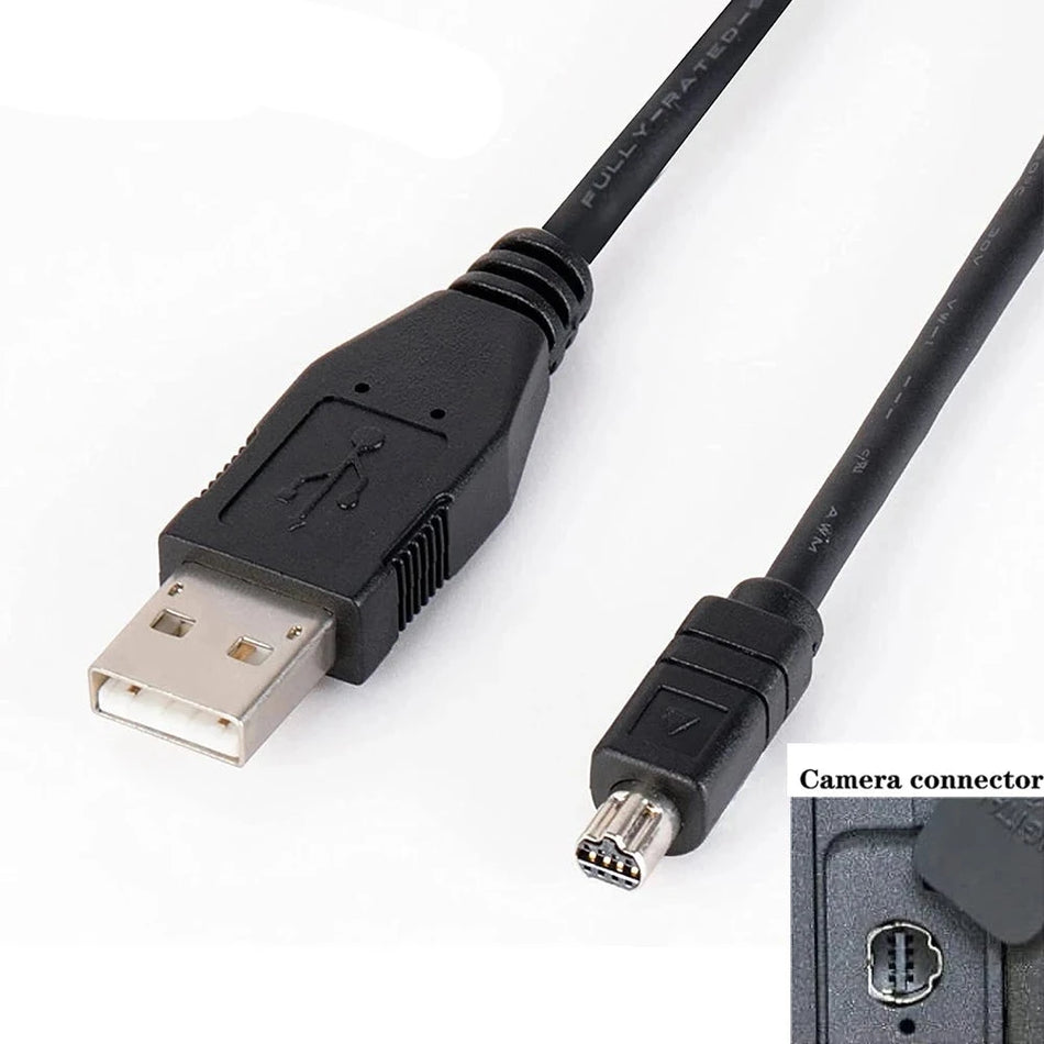 Compatible UC-E1 USB Charge & Data Sync Cable for Nikon Coolpix Cameras