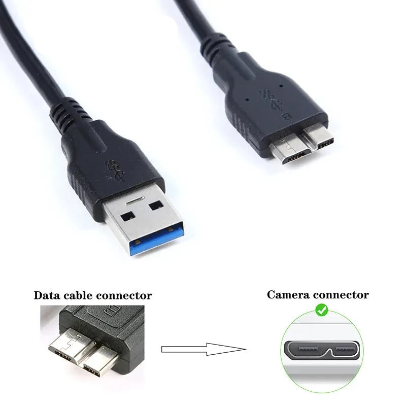 Compatible UC-E14 UC-E22 USB3.0 Data Cable for Nikon Cameras