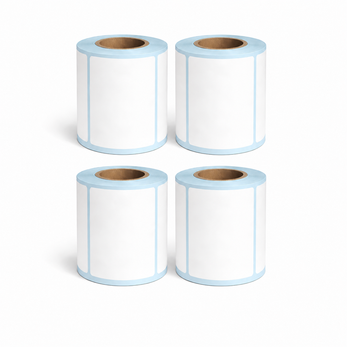 Four rolls of 80 × 60mm white direct thermal labels