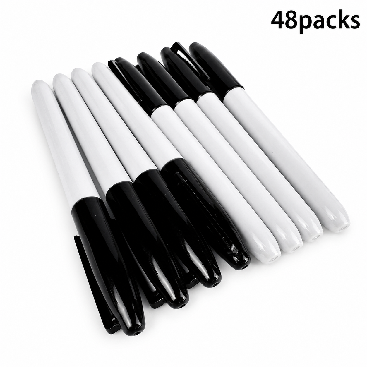 Fine Point Permanent Marker Pens for Home or Office – Black, 12-Pack – product image 6