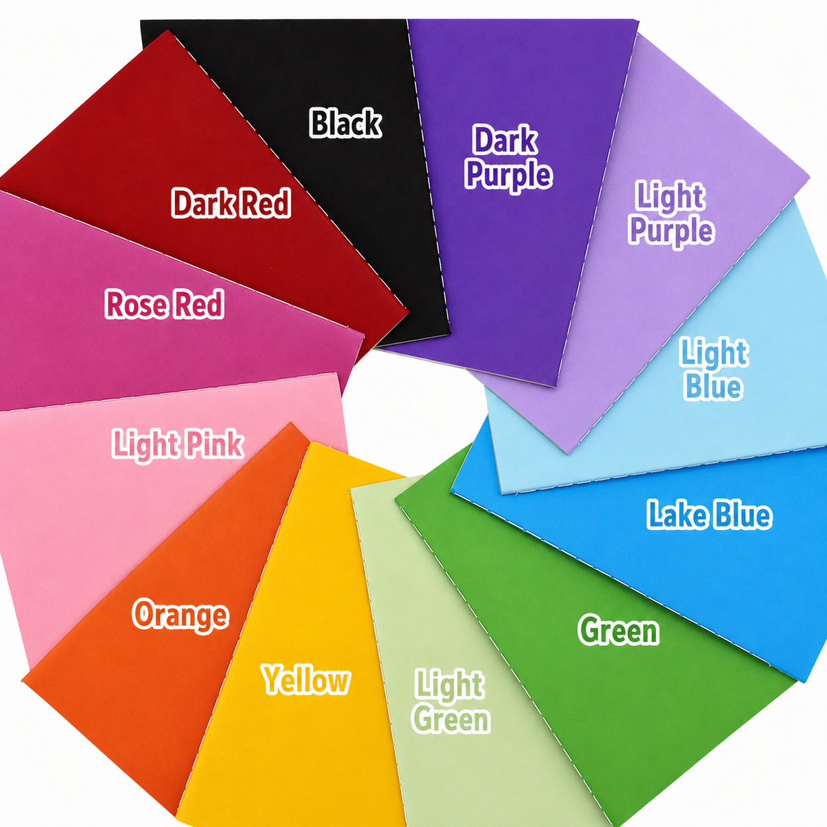 12 Pack A5 Sewn-Binding Colourful Notebook Set – product image 5