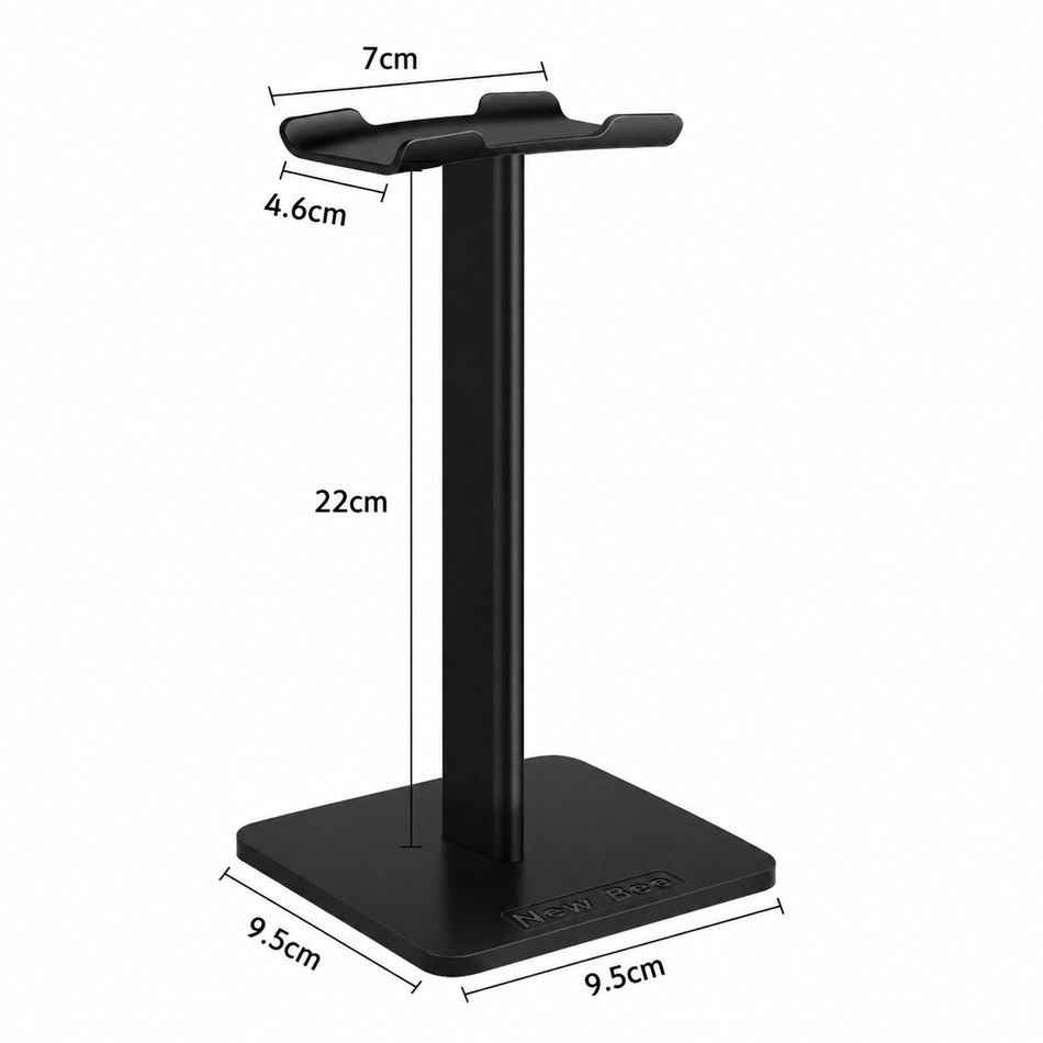 Aluminium Headphone Desk Stand with Non-Slip Base