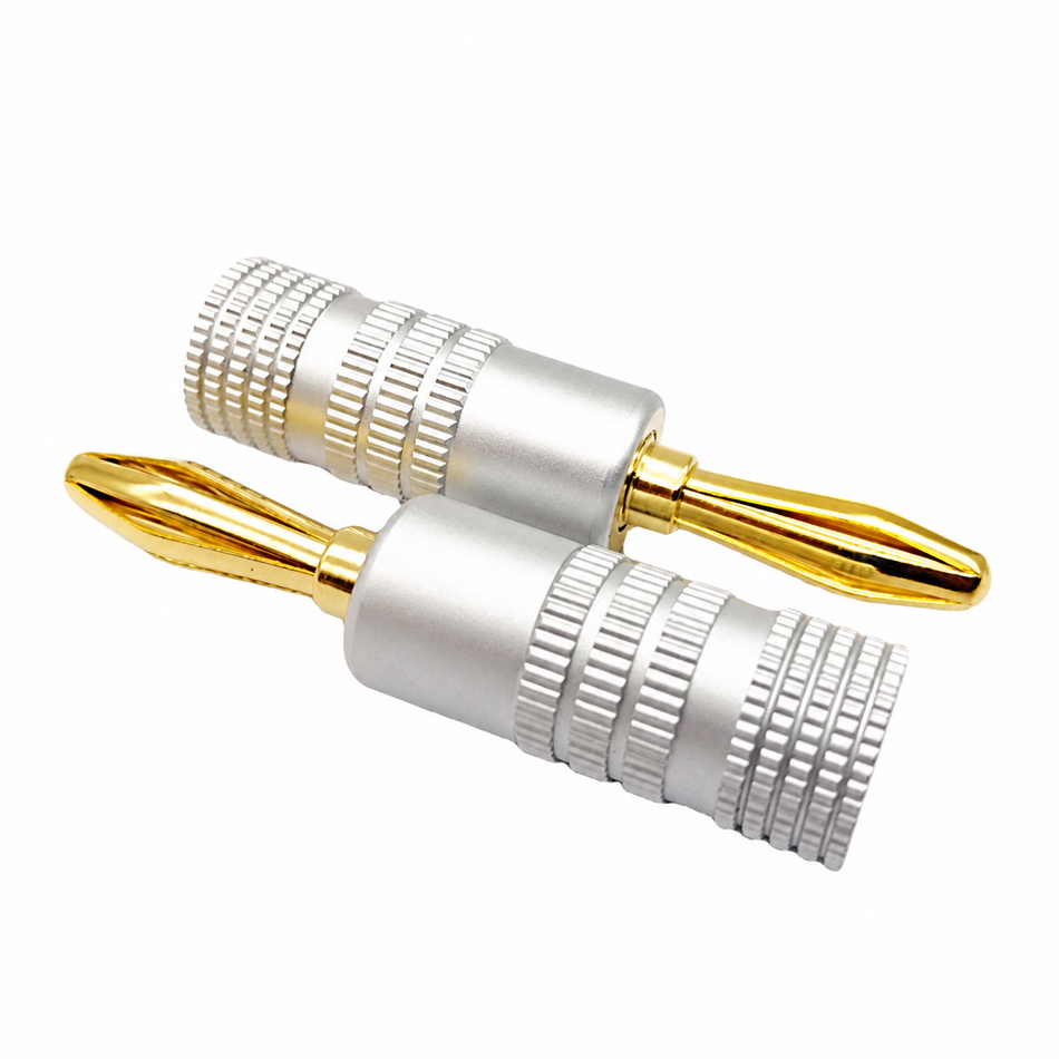 Gold Plated Banana Plugs (Set of 2)