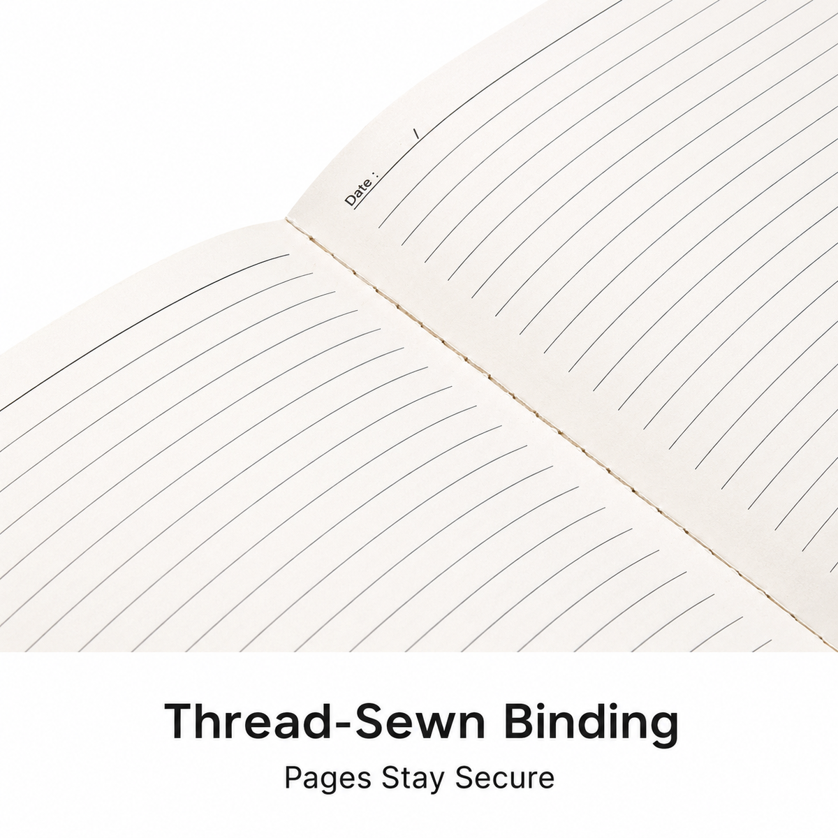 A5 Kraft Paper Stitch-Bound Notebook – product image 5