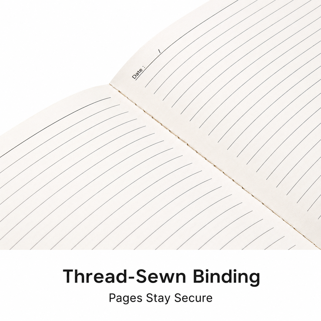 A5 Kraft Paper Stitch-Bound Notebook – product image 5
