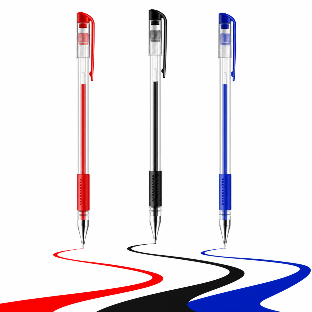 10 Pack 0.5mm Rollerball Pens with Refillable Ink – product image 7