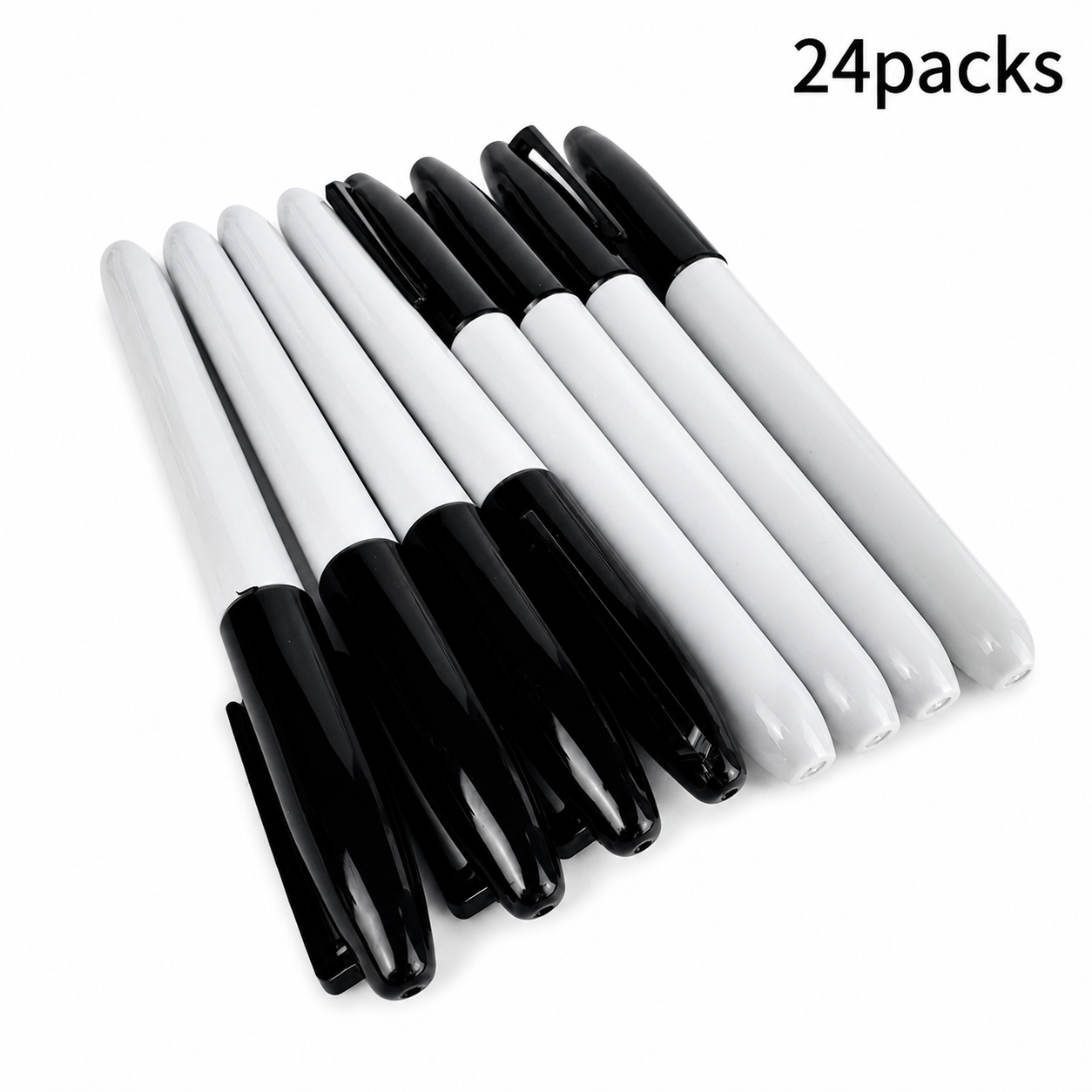 Fine Point Permanent Marker Pens for Home or Office – Black, 12-Pack – product image 5