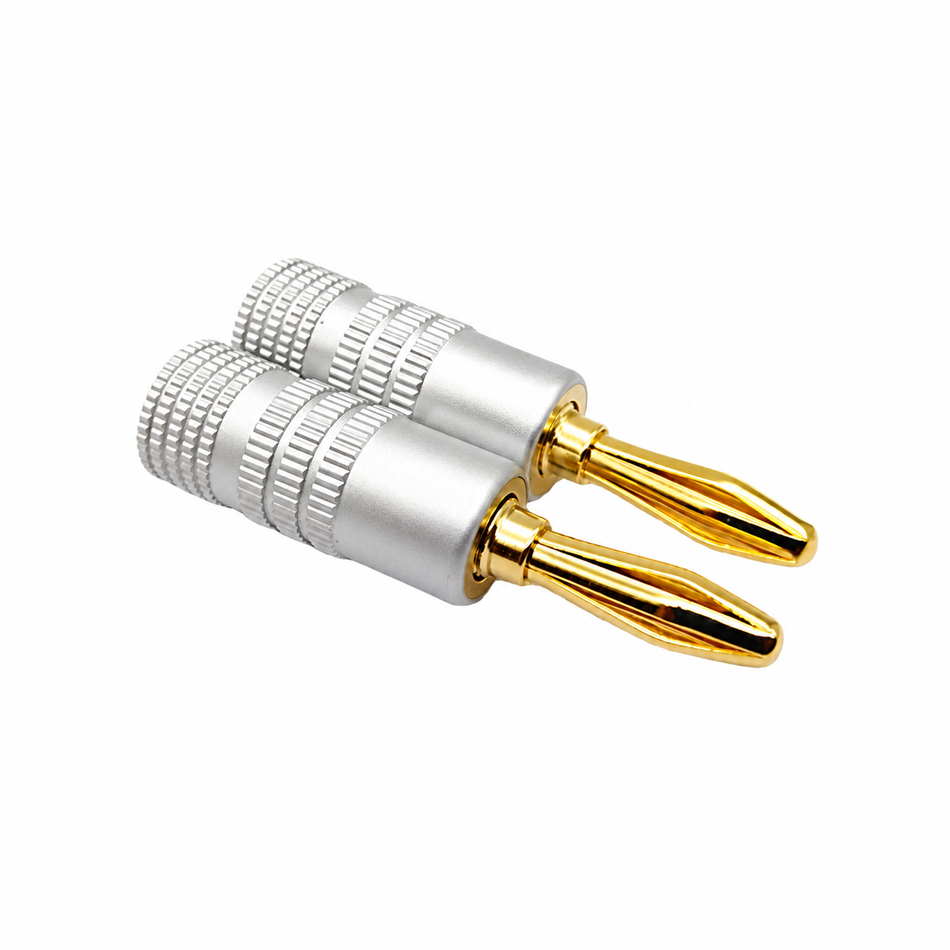 Gold Plated Banana Plugs (Set of 2)