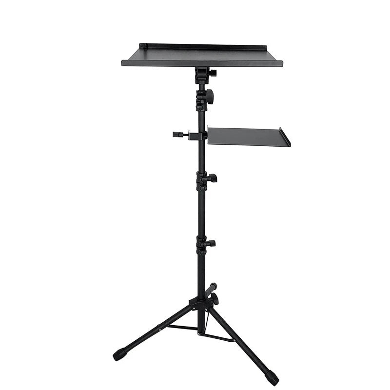 Adjustable Dual Shelf Tripod Stand for Notebooks, Laptops, and Projectors