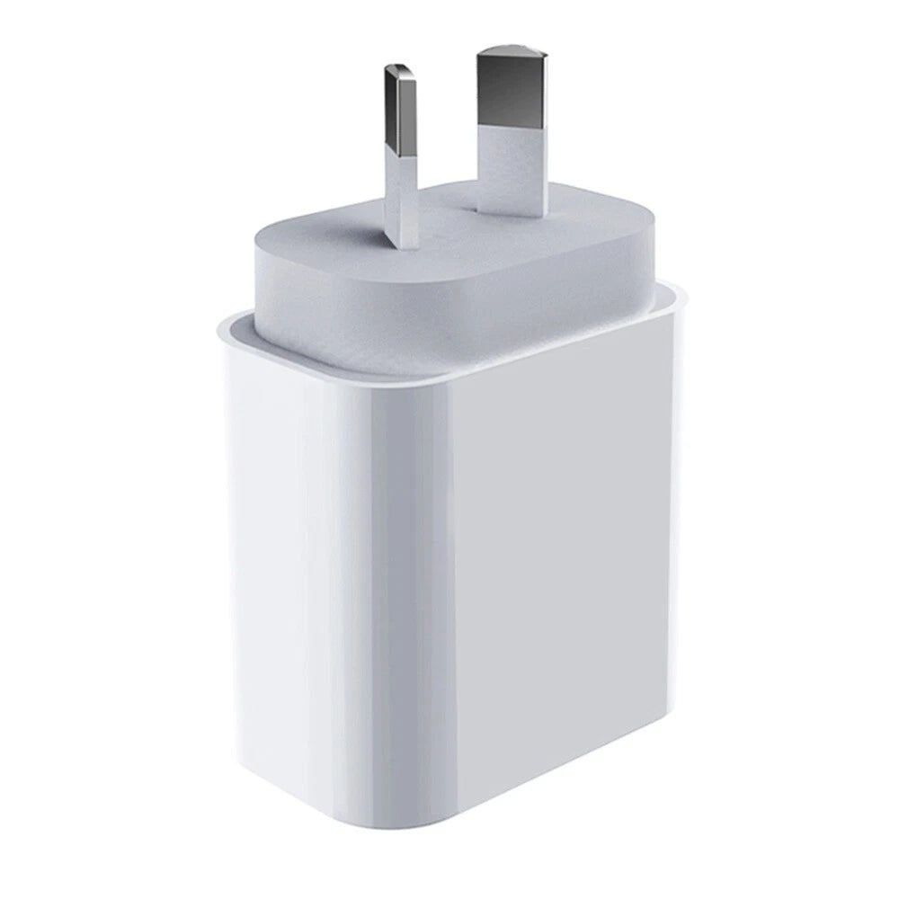 White USB-A and USB-C wall charger with PD port