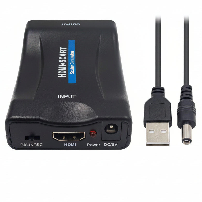 HDMI to SCART Converter with PAL/NTSC Switch