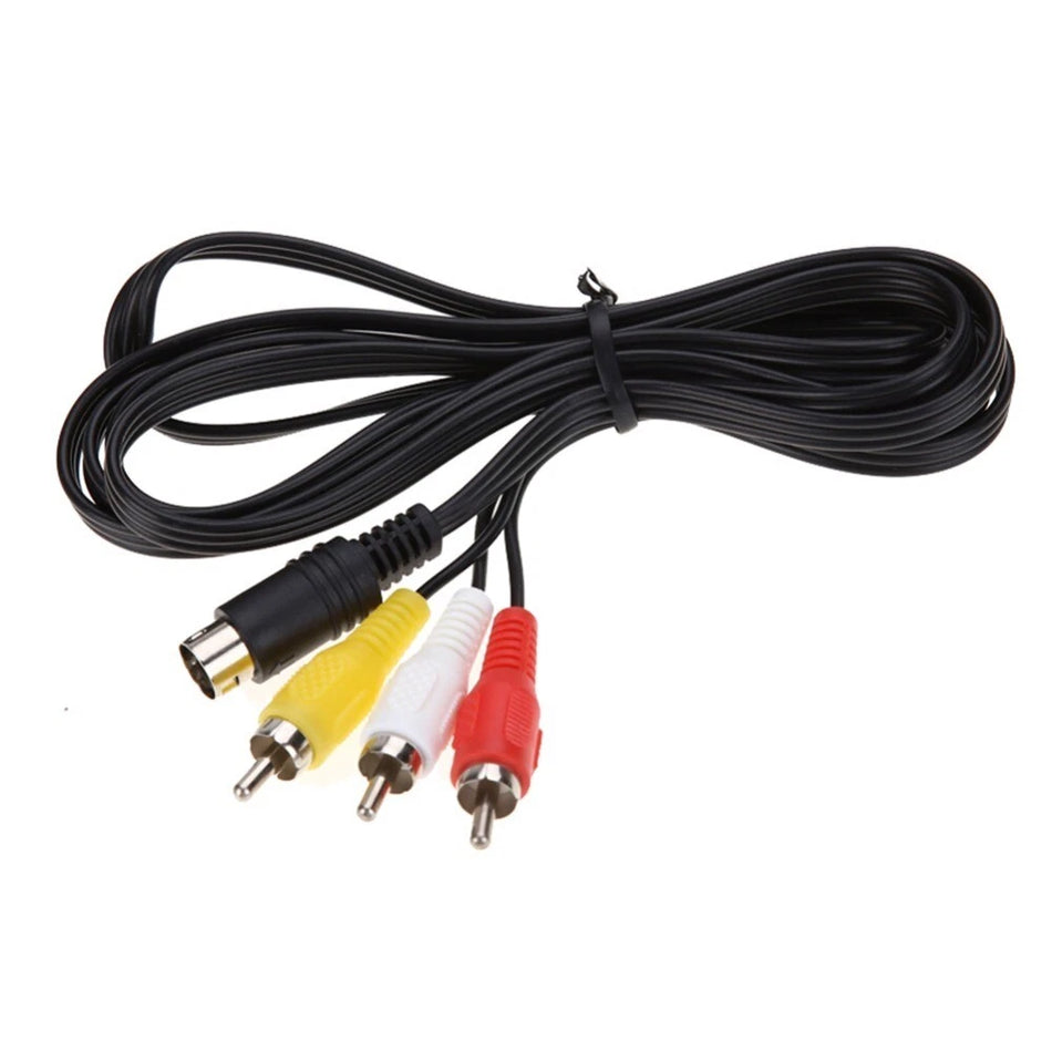 Compatible Composite AV Cable for SEGA Mega Drive 2 & 3 – 1.8m
