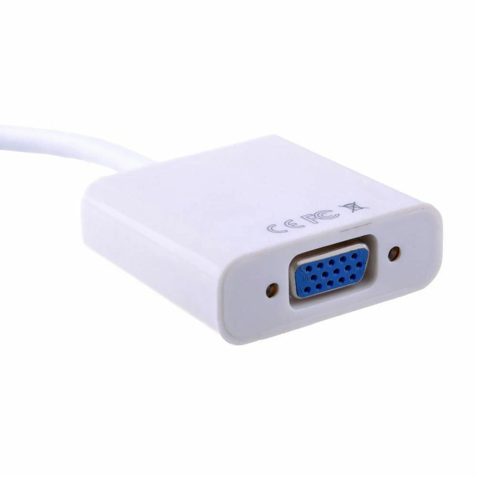 Mini DisplayPort to VGA Adapter – White