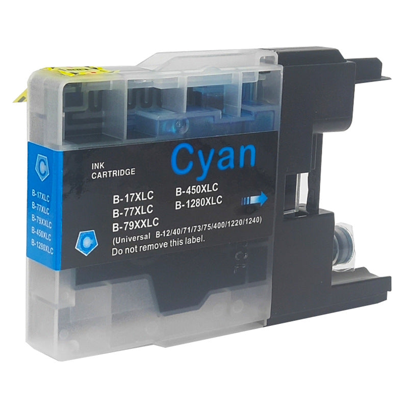 Compatible Brother LC73/LC77XLC Cyan High Yield Ink Cartridge - 1,200 pages