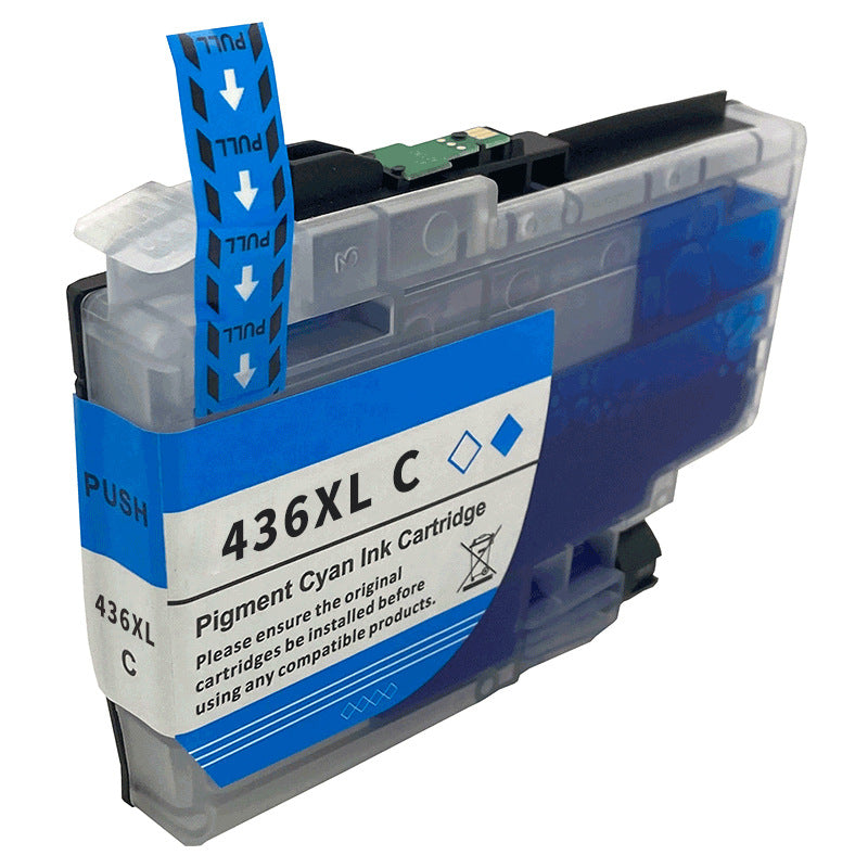 Compatible Brother LC-436XLC High Yield Cyan Ink Cartridge - 5,000 pages