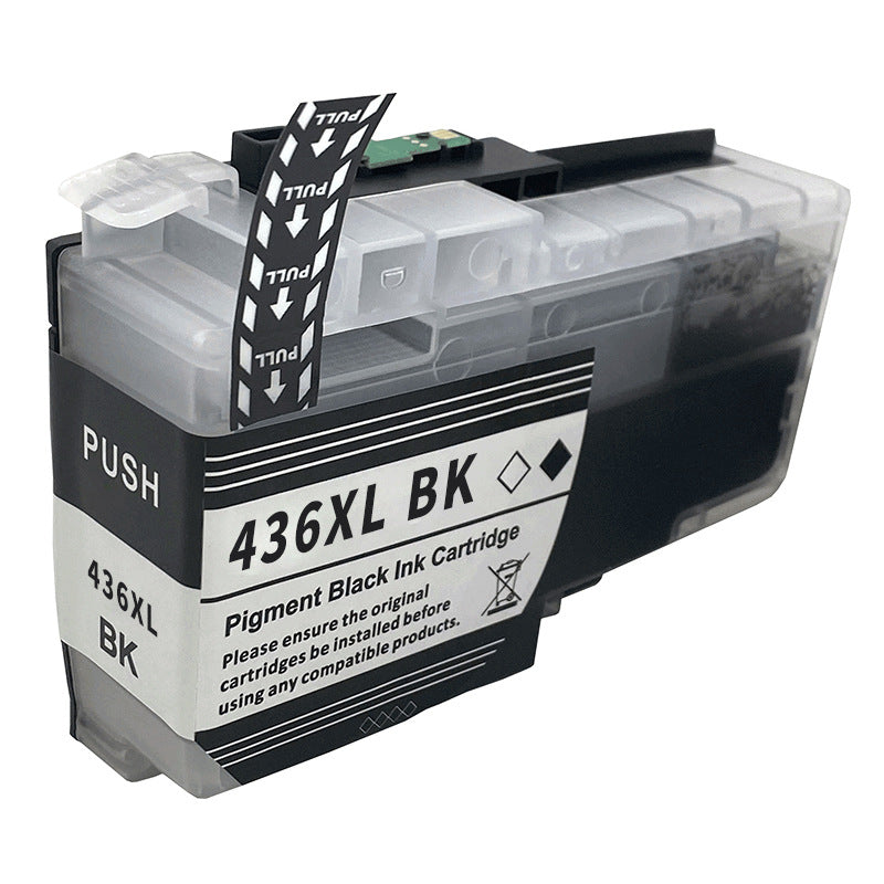 Compatible Brother LC-436XLBK High Yield Black Ink Cartridge - 6,000 pages