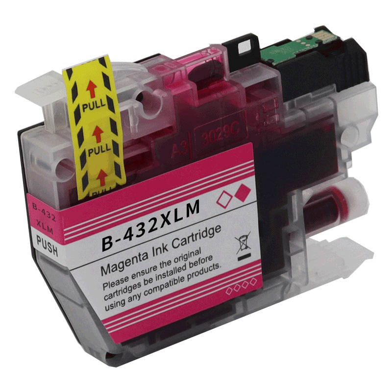 Compatible Brother LC-432XLM Magenta High Yield Ink Cartridge - 1,500 pages