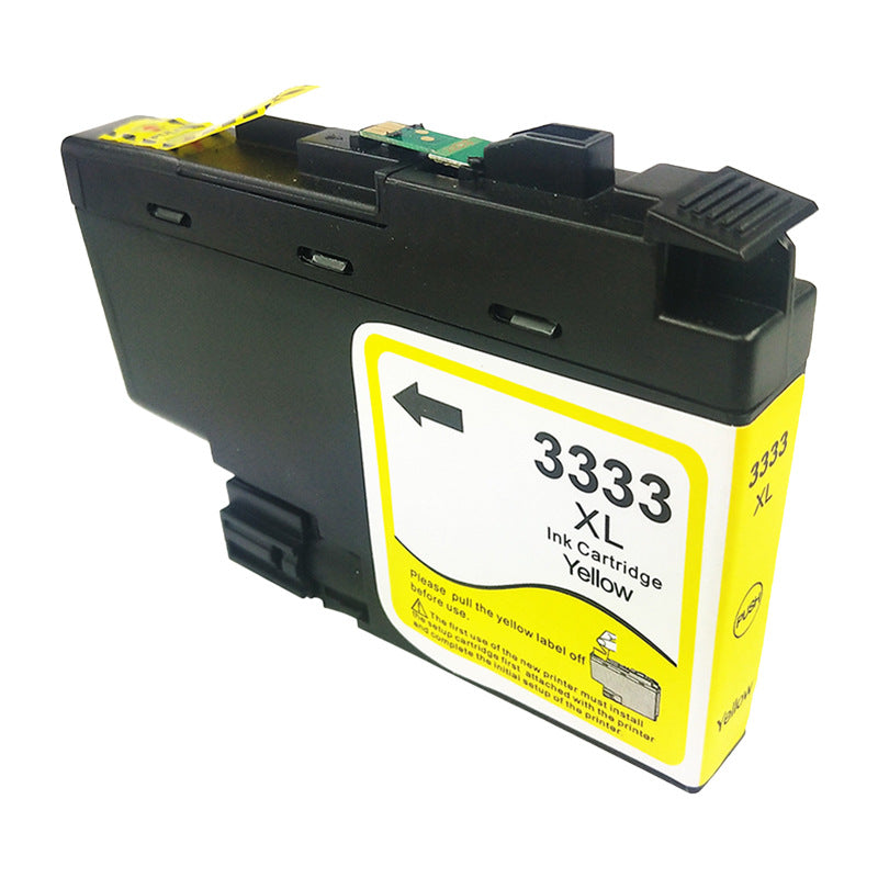 Compatible Brother LC-3333Y High Yield Yellow Ink Cartridge - 1,500 pages
