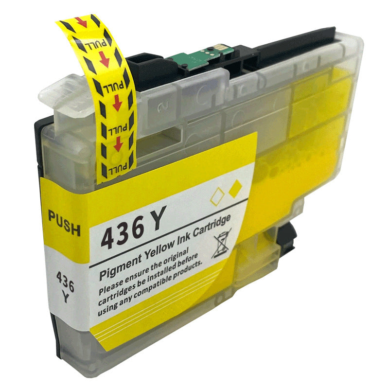 Compatible Brother LC-436Y Yellow Ink Cartridge - 1,500 pages