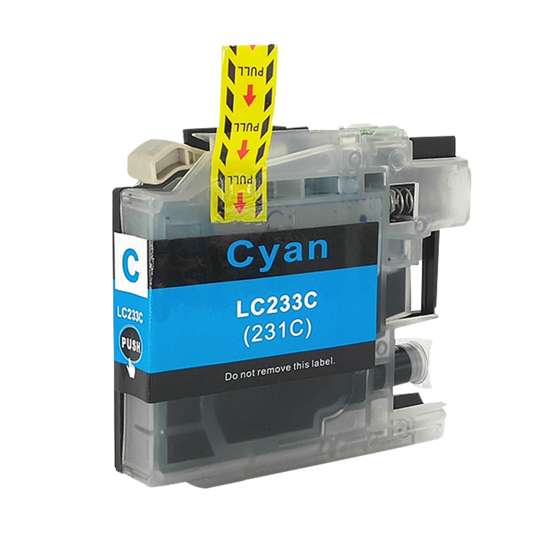 Compatible Brother LC-233C/LC-231C Cyan Ink Cartridge - 550 page