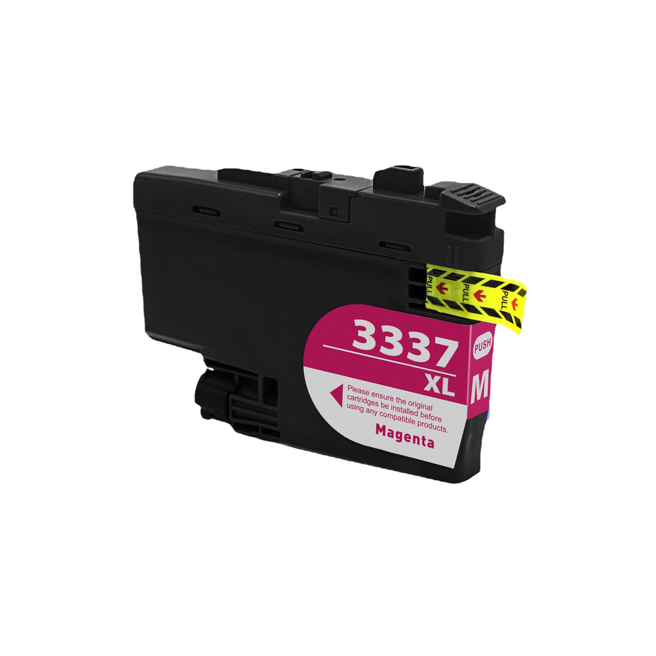 Compatible Brother LC-3337XL M High Yield Magenta Ink Cartridge - 1,500 pages